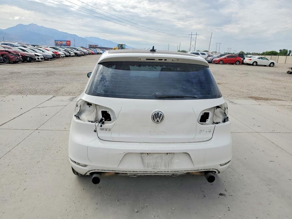 2013 Volkswagen Gti VIN WVWHV7AJ3DW129633 COPART salvage auction — REAR END, Ut - Salvage Certificate, sold $1,450 on 2026-08-17 (photo 6)