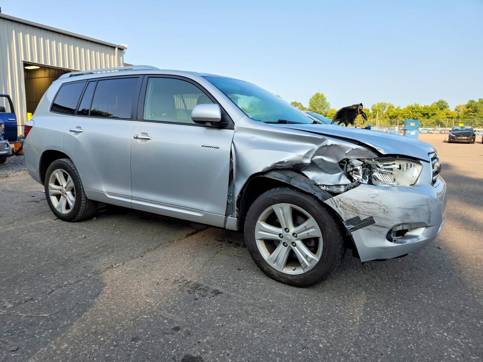 2009 Toyota Highlander VIN JTEES42A392122135 COPART salvage auction — FRONT END, Mn - Cert Of Title-Salvage, sold $250 on 2026-07-28 (photo 4)