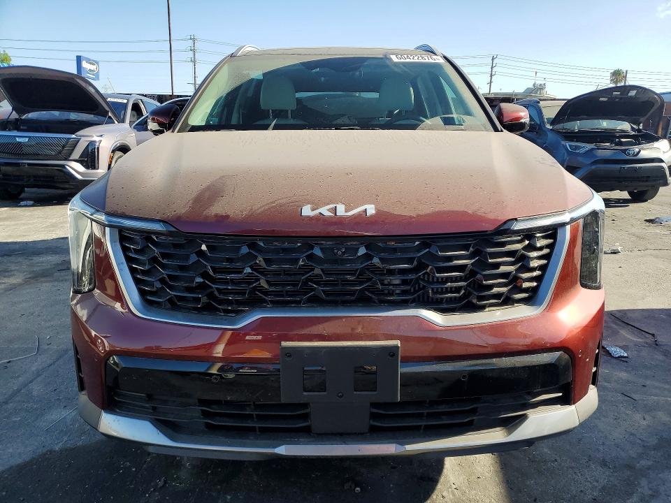2025 Kia Sorento VIN 5XYRK4JFXSG315719 COPART salvage auction — REAR END, Ca - Salvage Certificate, sold $17,600 on 2026-07-31 (photo 5)