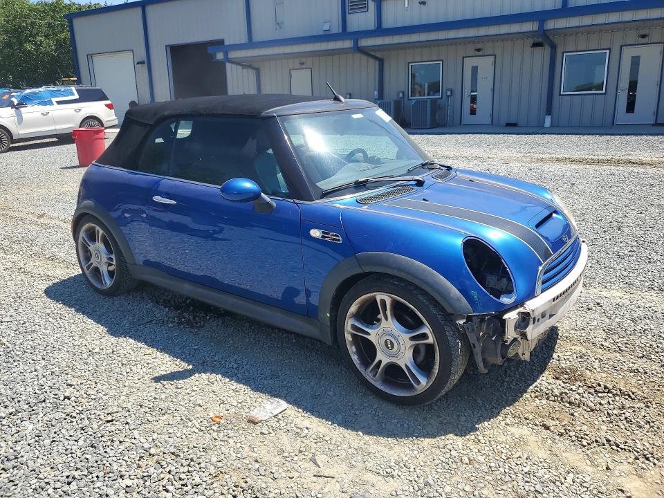 2005 Mini Cooper VIN WMWRH33415TF80638 COPART salvage auction — FRONT END, Nc - Salvage Certificate Of Title, sold $4,100 on 2026-08-20 (photo 4)