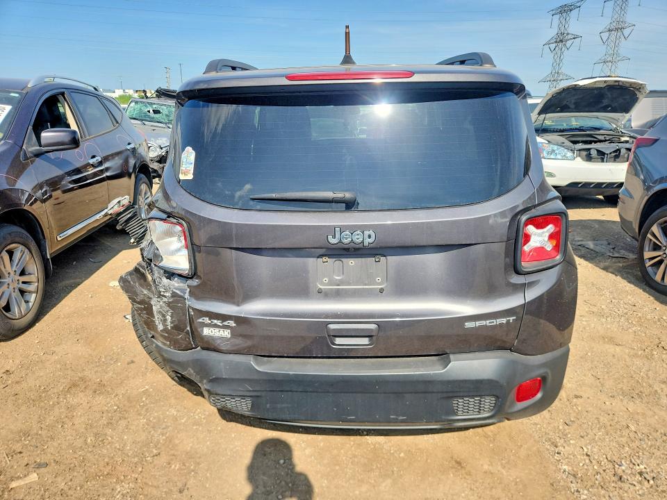 2019 Jeep VIN ZACNJBAB4KPJ92421 COPART salvage auction — REAR END, Il - Salvage Certificate, sold $250 on 2026-07-28 (photo 6)