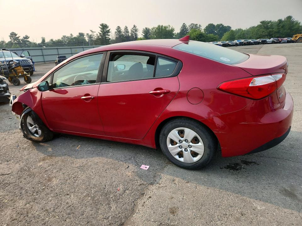 2016 Kia Forte VIN KNAFK4A61G5613365 COPART salvage auction — FRONT END, PA - CERTIFICATE OF SALVAGE, sold $675 on 2026-07-31 (photo 2)