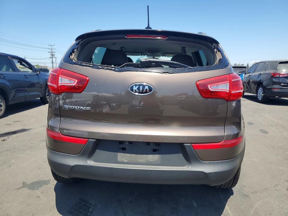 2011 Kia Sportage VIN KNDPB3A2XB7036511 COPART salvage auction — FRONT END, Ca - Salvage Certificate, sold $1,500 on 2026-07-27 (photo 6)