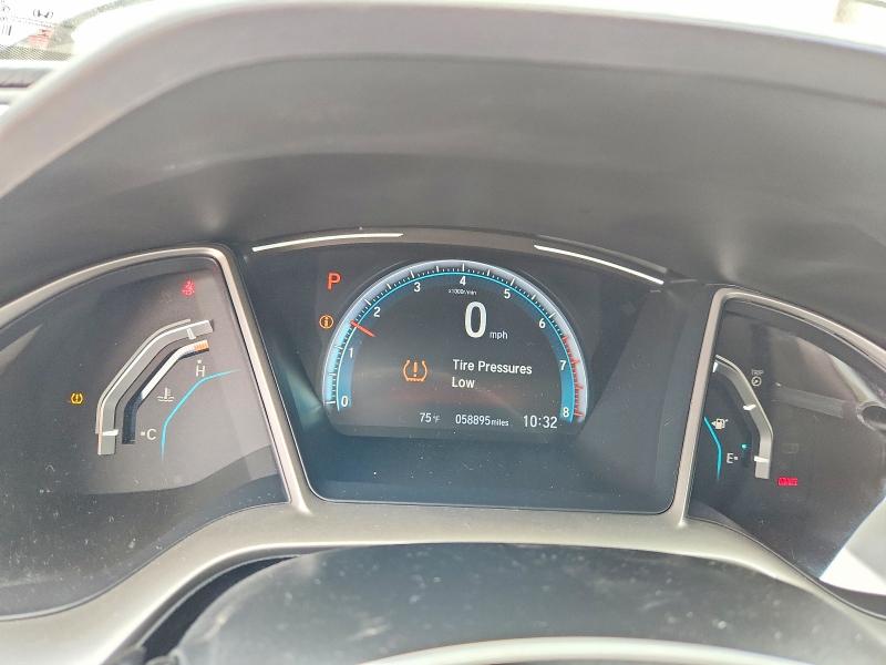 2019 Honda Civic VIN 19XFC1F36KE216762 COPART salvage auction — REAR END, Ca - Salvage Certificate, sold $5,900 on 2026-07-30 (photo 9)