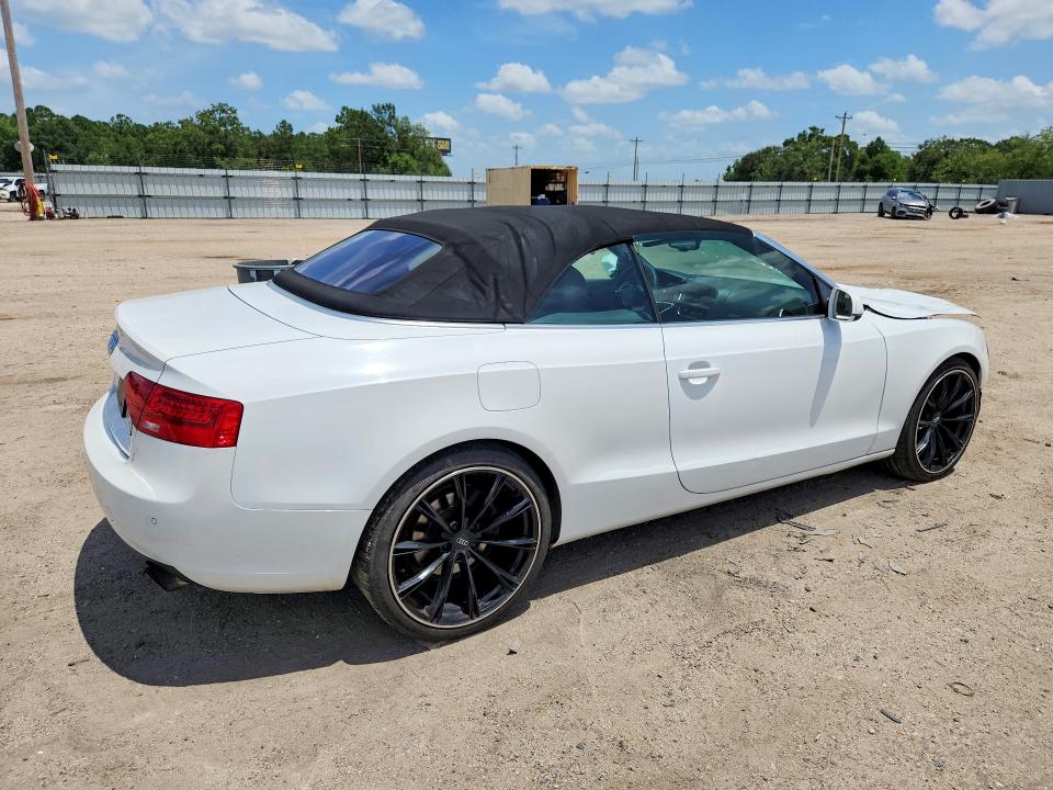 2014 Audi A5 VIN WAULFAFH8EN014489 COPART salvage auction — FRONT END, Wv - Salvage Certificate, sold $225 on 2026-09-03 (photo 3)
