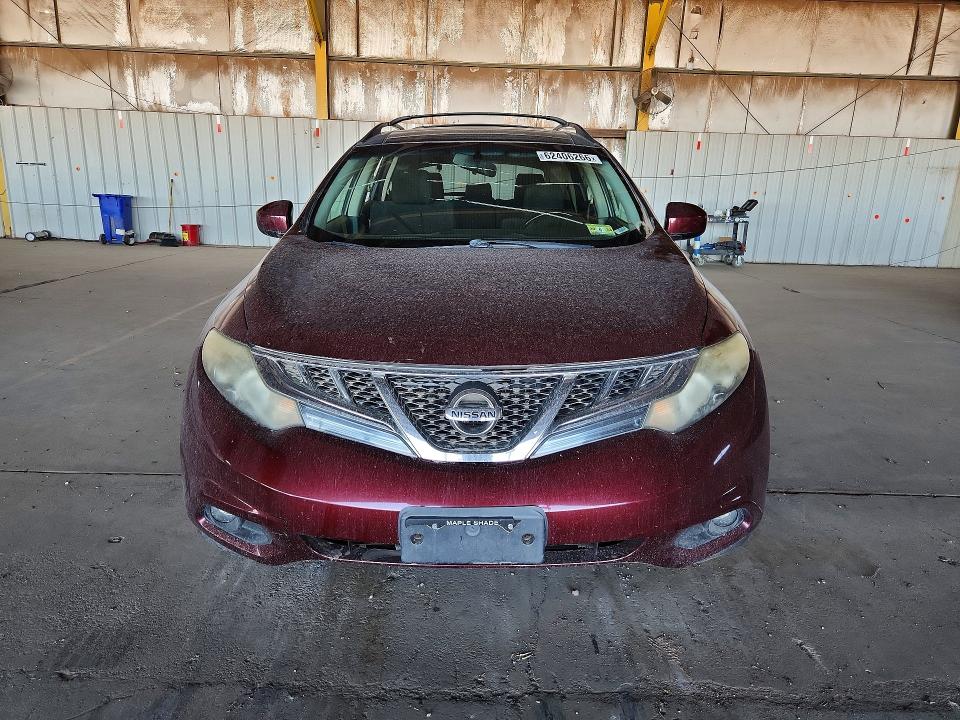 2012 Nissan Murano VIN JN8AZ1MW3CW212962 COPART salvage auction — MINOR DENT/SCRATCHES, Az - Certificate Of Title (P), sold $475 on 2026-07-29 (photo 5)