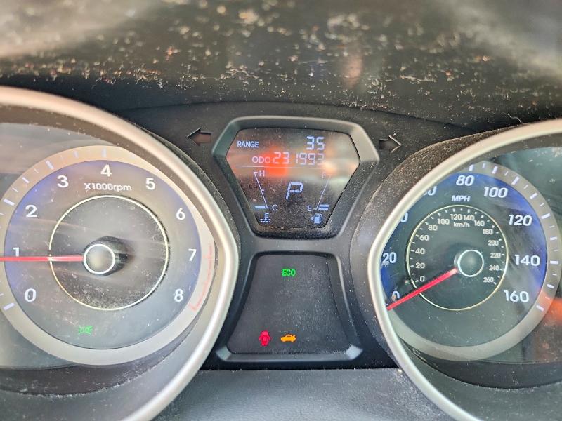 2013 Hyundai Elantra VIN KMHDH4AE8DU611917 COPART salvage auction — REAR END, Va - Cert Of Title - Salvage, sold $100 on 2026-07-28 (photo 9)