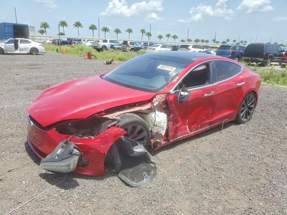 2018 Tesla Model s VIN 5YJSA1E47JF239703 COPART salvage auction — SIDE, Fl - Cert Of Title Slvg Rebuildable, sold $7,200 on 2026-08-31 (photo 1)