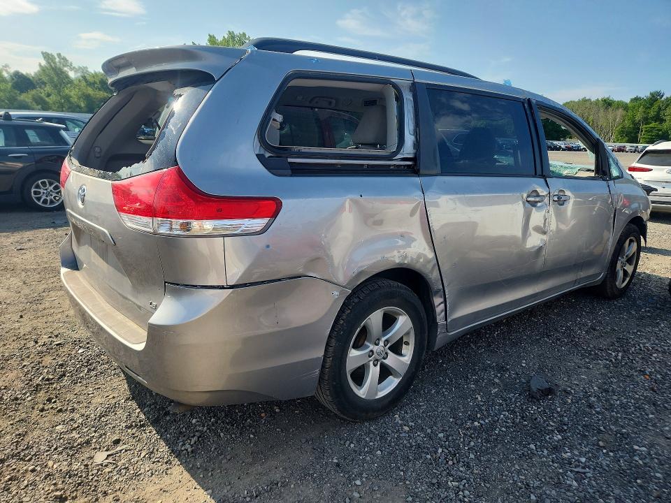 2014 Toyota Sienna VIN 5TDKK3DC4ES406649 COPART salvage auction — ALL OVER, MA - CERT OF TITLE-RECONSTRCTD COLL, sold $125 on 2026-07-22 (photo 3)