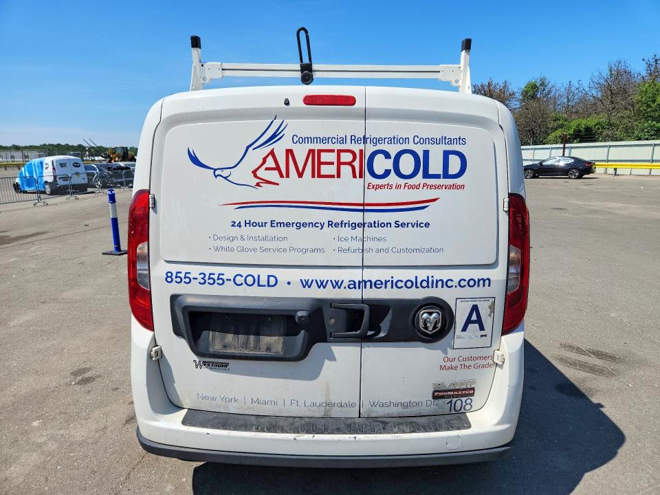 2022 Ram Promaster city VIN ZFBHRFAB2N6W60592 COPART salvage auction — FRONT END, NY - CERTIFICATE OF TITLE (P), sold $475 on 2026-07-18 (photo 6)