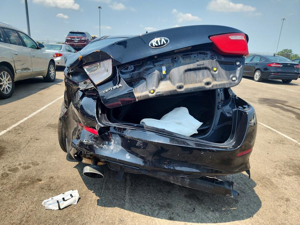 2015 Kia Optima VIN 5XXGN4A7XFG355154 COPART salvage auction — REAR END, OH - CERT OF TITLE-SALVAGE, sold $350 on 2026-07-22 (photo 6)