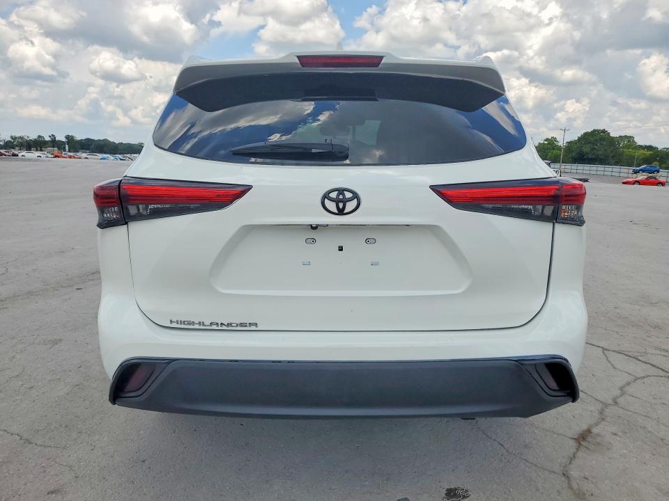 2021 Toyota Highlander VIN 5TDGZRBH8MS079660 COPART salvage auction — NORMAL WEAR, Tn - Cert Of Title-Rebuilt Vehicle, sold $16,700 on 2026-07-27 (photo 6)