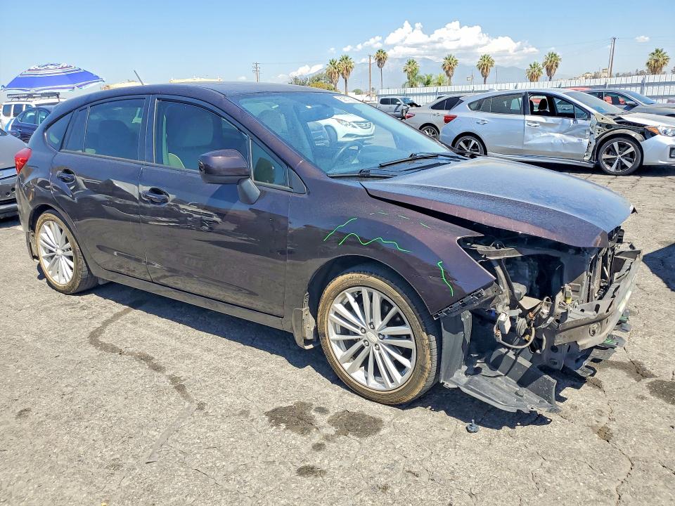 2013 Subaru Impreza VIN JF1GPAD64D2867089 COPART salvage auction — FRONT END, Ca - Salvage Certificate, sold $150 on 2026-07-23 (photo 4)