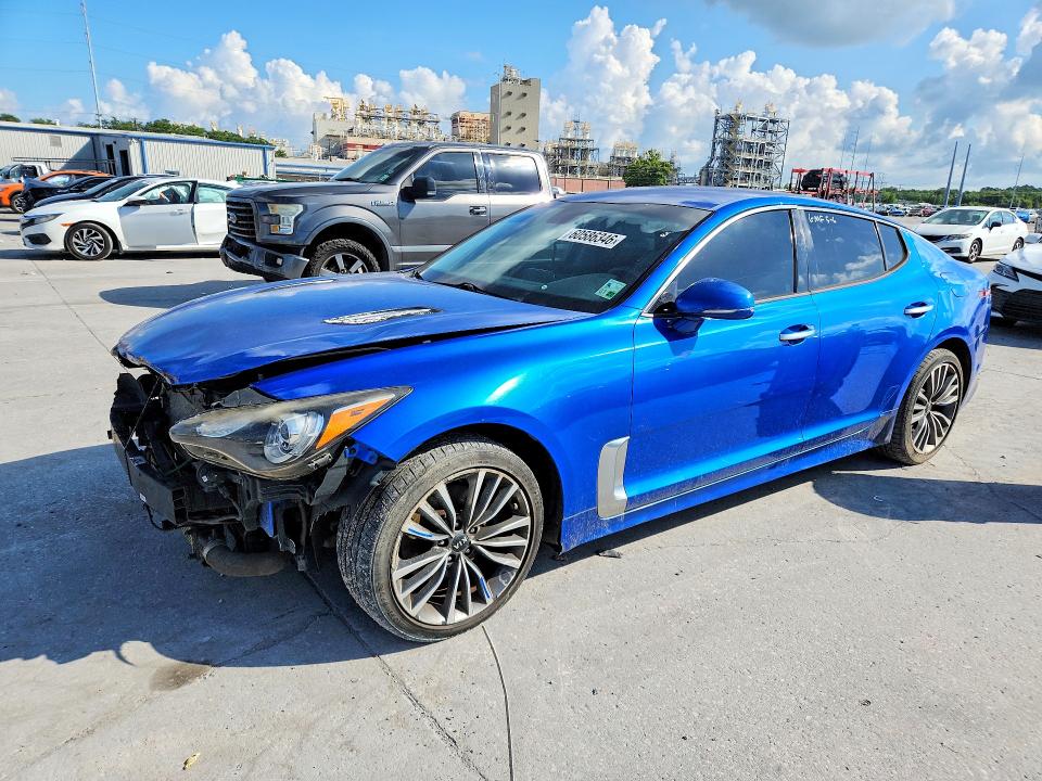 2019 Kia Stinger VIN KNAE15LA3K6060050 COPART salvage auction — FRONT END, LA - CERTIFICATE OF TITLE, sold $2,650 on 2026-07-29 (photo 1)
