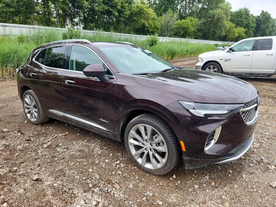 2022 Buick Envision VIN LRBFZSR4XND058410 COPART salvage auction — ROOF, Mi - Certificate Of Title, sold $10,200 on 2026-09-02 (photo 4)