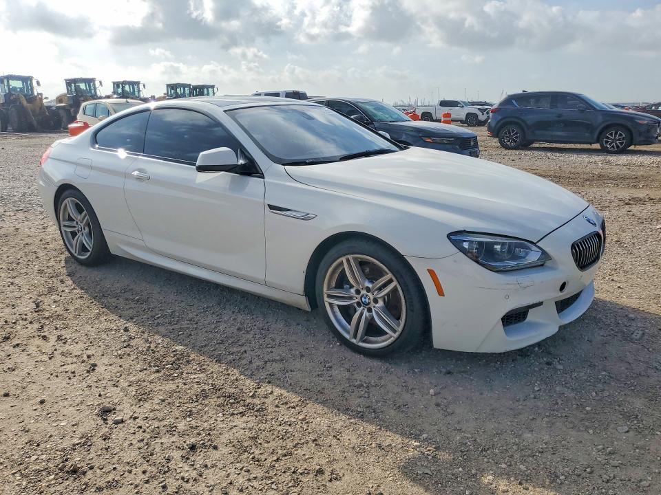 2014 BMW 6er VIN WBALY1C5XEDZ73323 COPART salvage auction — WATER/FLOOD, Tx - Salvage Title-Flood Damage, sold $1,150 on 2026-07-30 (photo 4)