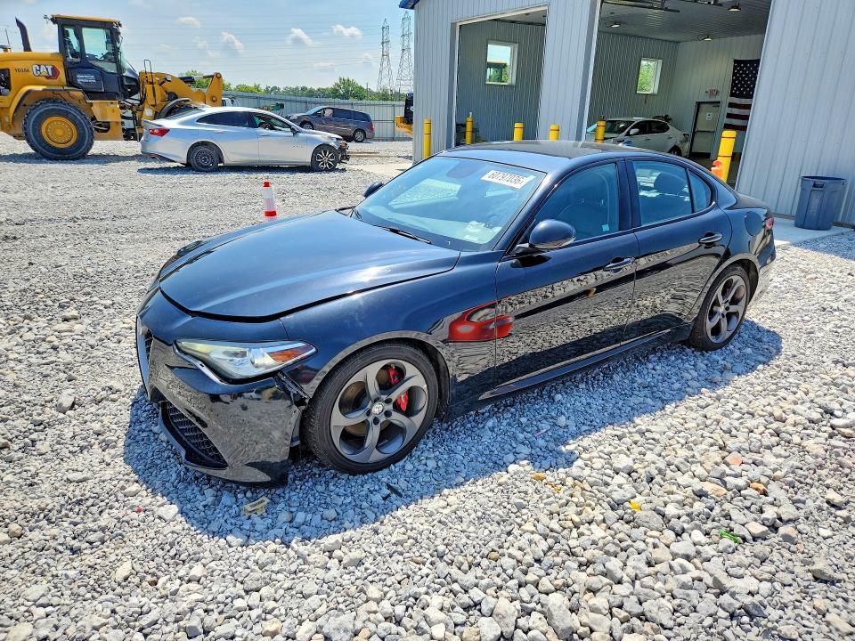 2018 Alfa romeo Giulia VIN ZARFAEBN9J7567626 COPART salvage auction — FRONT END, Oh - Certificate Of Title, sold $2,900 on 2026-09-04 (photo 1)
