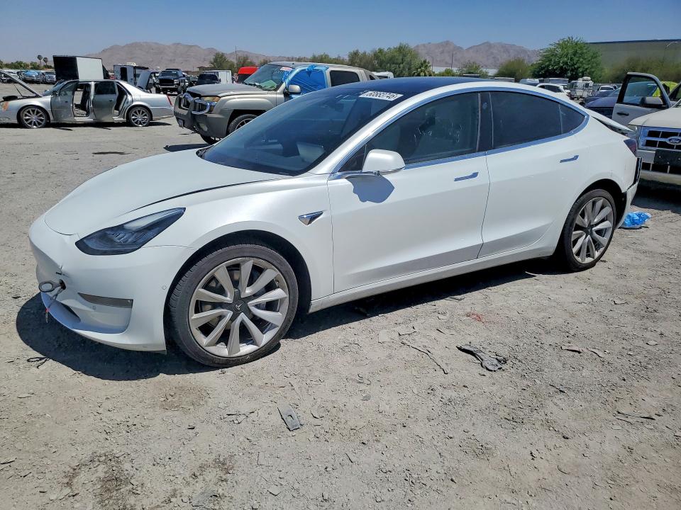 2020 Tesla Model 3 VIN 5YJ3E1EB8LF601256 COPART salvage auction — REAR END, Nv - Salvage Title, sold $5,700 on 2026-07-30 (photo 1)