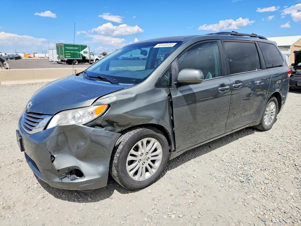 2012 Toyota Sienna VIN 5TDYK3DC7CS278589 COPART salvage auction — FRONT END, CO - PUBLIC - SALVAGE TITLE (P), sold $2,650 on 2026-07-16 (photo 1)