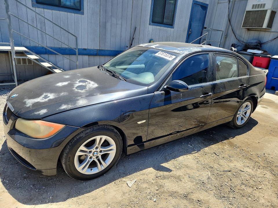 2008 BMW 3er VIN WBAVC53568FZ84391 COPART salvage auction — REAR END, CA - DIS/DLR/EXP ONLY CLEAN TITLE, sold $400 on 2026-07-20 (photo 1)