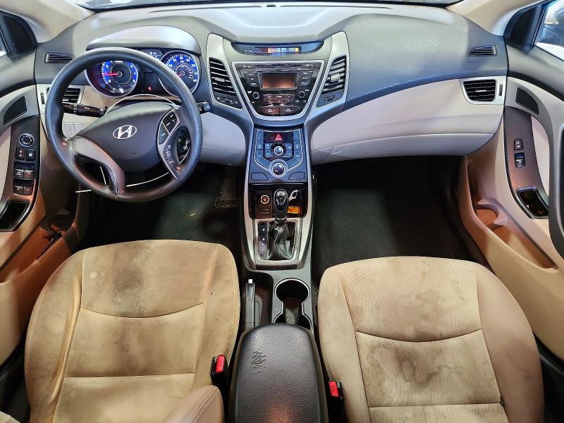 2015 Hyundai Elantra VIN KMHDH4AE7FU252482 COPART salvage auction — FRONT END, Va - Cert Of Title - Salvage, sold $700 on 2026-07-10 (photo 8)