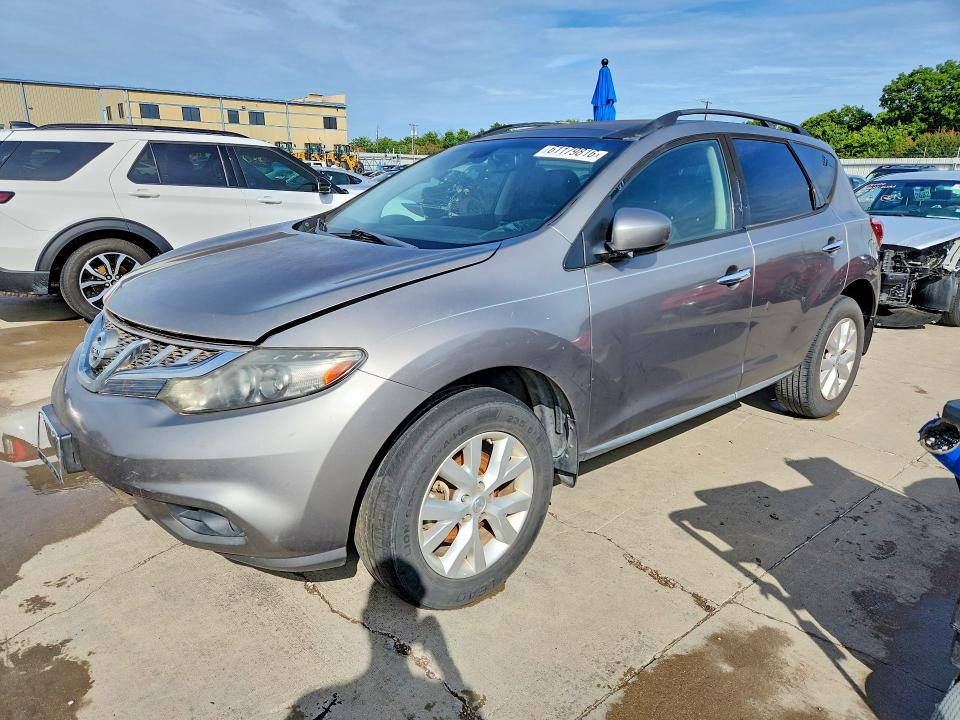 2011 Nissan Murano VIN JN8AZ1MU7BW055868 COPART salvage auction — MINOR DENT/SCRATCHES, Tx - Certificate Of Title, sold $250 on 2026-07-30 (photo 1)