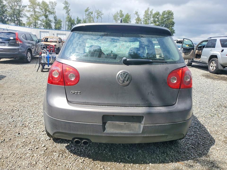 2007 Volkswagen Gti VIN WVWHV71K87W068292 COPART salvage auction — ROLLOVER, WA - BILL OF SALE, sold $275 on 2026-07-27 (photo 6)