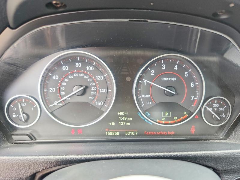 2014 BMW 3er VIN WBA3X5C5XED557928 COPART salvage auction — FRONT END, Co - Salvage Title, sold $550 on 2026-07-29 (photo 9)
