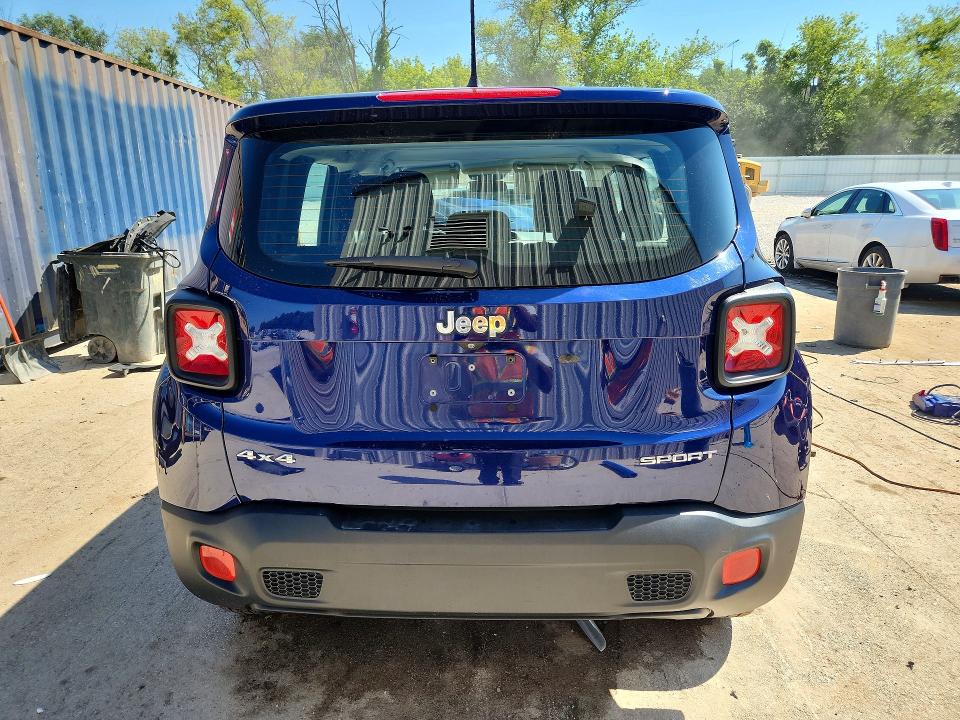 2017 Jeep Renegade VIN ZACCJBAB1HPE76849 COPART salvage auction — FRONT END, WI - JUNKED VEHICLE BILL OF SALE, sold $425 on 2026-08-03 (photo 6)