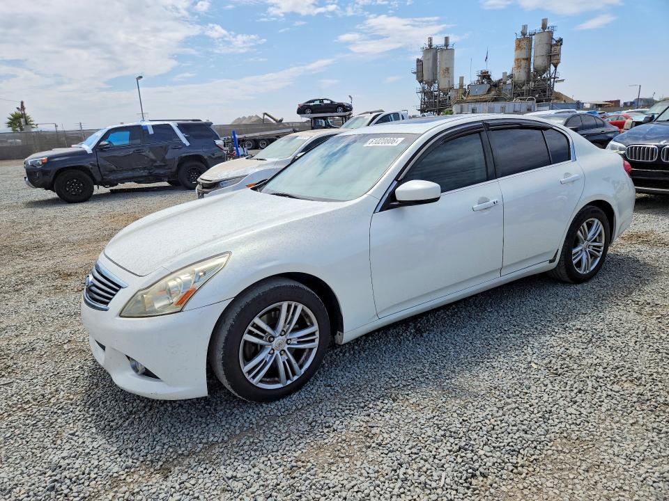 2012 Infiniti G37 VIN JN1CV6APXCM623185 COPART salvage auction — WATER/FLOOD, CA - CERT OF TITLE-SALVAGED, sold $1,200 on 2026-07-17 (photo 1)