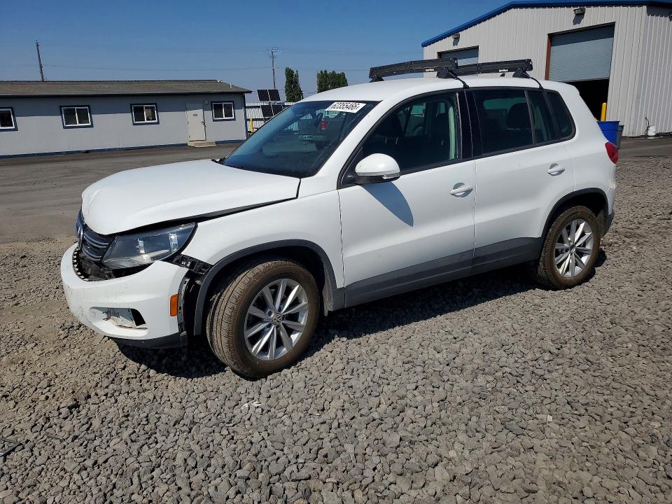 2014 Volkswagen Tiguan VIN WVGBV3AX8EW620473 COPART salvage auction — FRONT END, Salvage Title, sold $900 on 2026-08-05 (photo 1)