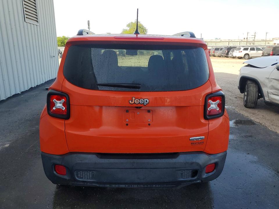 2016 Jeep Renegade VIN ZACCJABT6GPE18316 COPART salvage auction — MINOR DENT/SCRATCHES, Tx - Cert Of Title-Rebuilt Salvage, sold $2,450 on 2026-07-27 (photo 6)