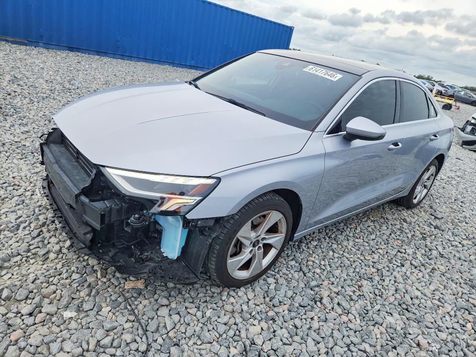 2023 Audi A3 VIN WAUGUDGY1PA141313 COPART salvage auction — FRONT END, FL - CERT OF TITLE SLVG REBUILDABLE, sold $8,700 on 2026-07-31 (photo 1)