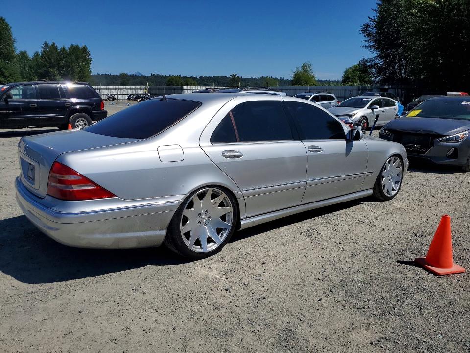 2001 Mercedes-benz S class VIN WDBNG75J21A222254 COPART salvage auction — REAR END, WA - BILL OF SALE, sold $300 on 2026-07-27 (photo 3)