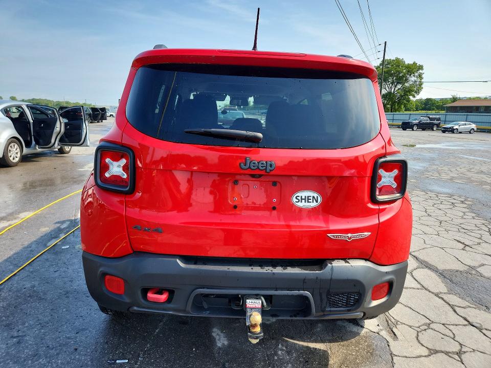2016 Jeep Renegade VIN ZACCJBCT5GPE15055 COPART salvage auction — FRONT END, Md - Cert Of Salvage > 75% Damage, sold $4,300 on 2026-08-05 (photo 6)