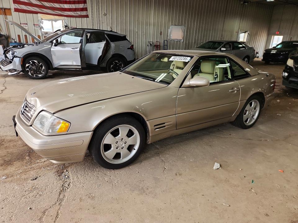 1999 Mercedes-benz Sl-class VIN WDBFA68F8XF186637 COPART salvage auction — FRONT END, WI - CERTIFICATE OF TITLE, sold $1,050 on 2026-07-27 (photo 1)