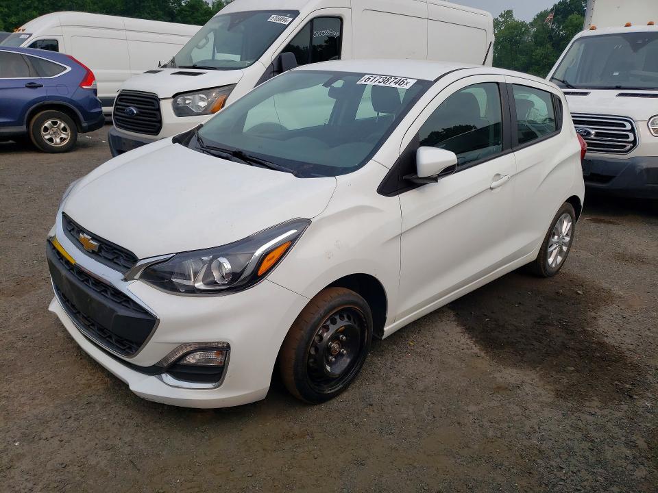 2021 Chevrolet Spark VIN KL8CD6SA0MC225624 COPART salvage auction — MINOR DENT/SCRATCHES, NH - CERTIFICATE OF TITLE (P), sold $3,700 on 2026-07-27 (photo 1)