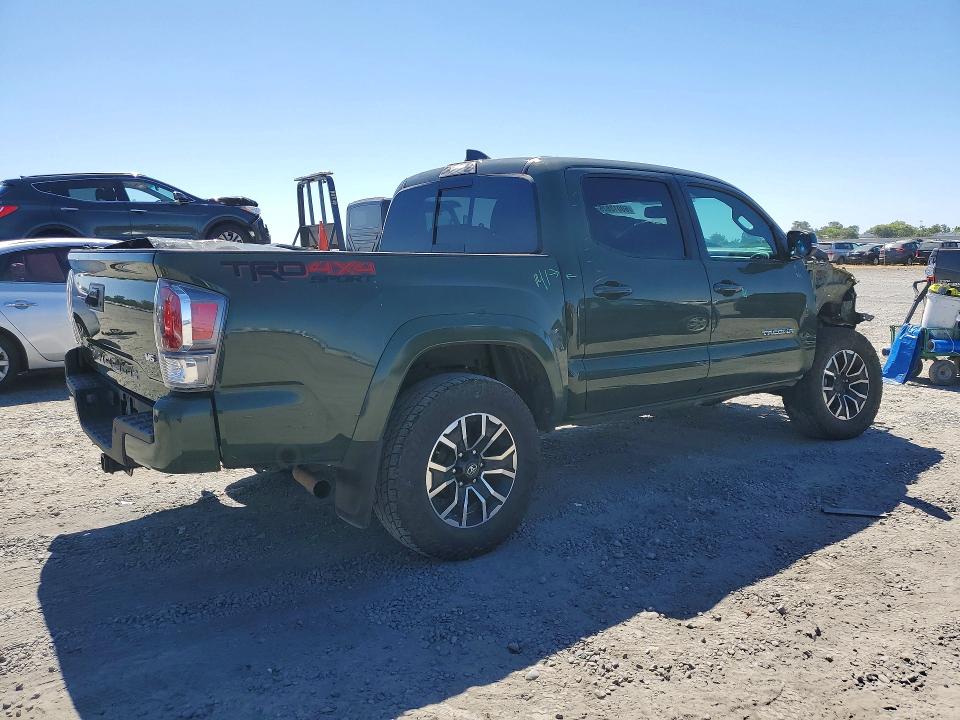 2022 Toyota Tacoma VIN 3TMCZ5AN9NM456352 COPART salvage auction — FRONT END, Ca - Salvage Certificate, sold $7,700 on 2026-07-30 (photo 3)