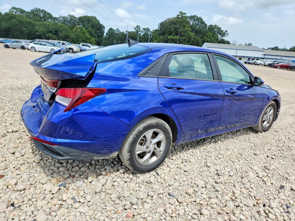 2021 Hyundai Elantra VIN 5NPLL4AGXMH027321 COPART salvage auction — REAR END, La - Cert Of Title-Salvage, sold $100 on 2026-07-28 (photo 3)