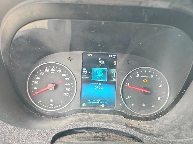 2021 Mercedes-benz Sprinter VIN W1Y4EBHY5MT079688 COPART salvage auction — FRONT END, TX - CERTIFICATE OF TITLE, sold $15,400 on 2026-07-23 (photo 9)