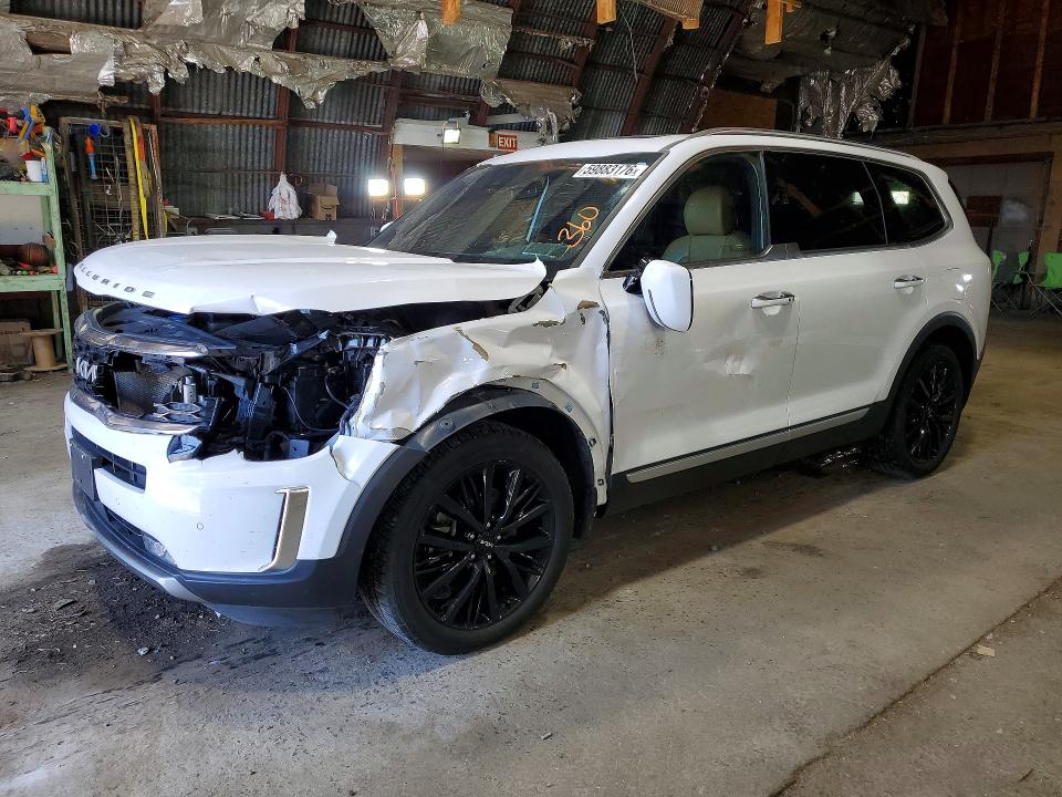 2022 Kia Telluride VIN 5XYP5DHC6NG257381 COPART salvage auction — FRONT END, NY - MV-907A SALVAGE CERTIFICATE, sold $6,600 on 2026-07-22 (photo 1)