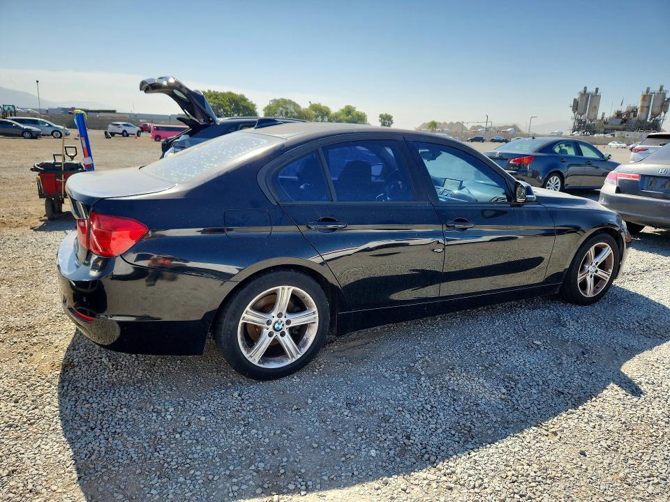 2014 BMW 3 series VIN WBA3D3C57EK155857 COPART salvage auction — REAR END, Ca - Cert Of Title-Salvaged, sold $350 on 2026-07-28 (photo 3)