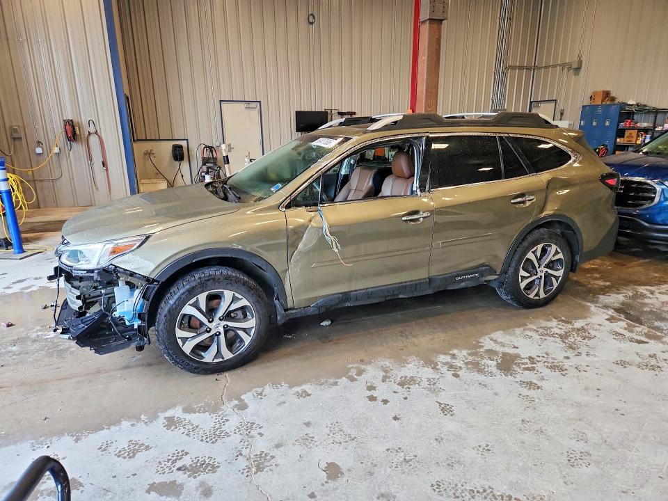 2021 Subaru Outback VIN 4S4BTGPD3M3212750 COPART salvage auction — FRONT END, WI - CERT OF TITLE-CLAIM PAID, sold $7,200 on 2026-07-27 (photo 1)