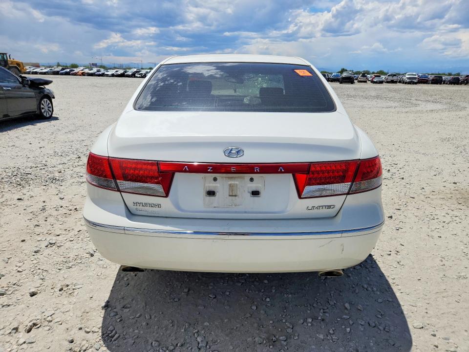 2006 Hyundai Azera VIN KMHFC46F96A114999 COPART salvage auction — FRONT END, Co - Public - Salvage Title, sold $300 on 2026-07-28 (photo 6)
