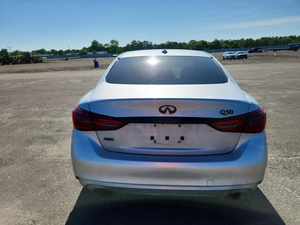 2018 Infiniti Q50 VIN JN1EV7AR7JM611699 COPART salvage auction — FRONT END, NY - MV-907A SALVAGE CERTIFICATE, sold $3,050 on 2026-07-27 (photo 6)