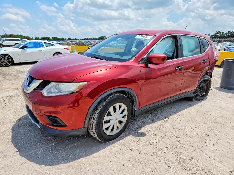 2016 Nissan Rogue VIN KNMAT2MT1GP613869 COPART salvage auction — REAR END, Fl - Cert Of Title Slvg Rebuildable, sold $1,050 on 2026-07-15 (photo 1)