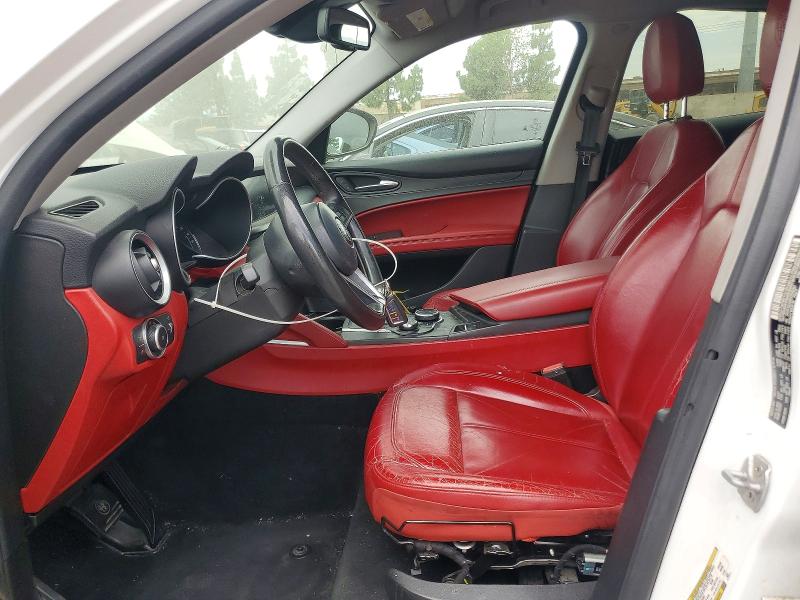 2018 Alfa romeo Stelvio VIN ZASFAKAN8J7B76761 COPART salvage auction — FRONT END, Ca - Dis/Dlr/Exp Only Clean Title, sold $1,050 on 2026-08-06 (photo 7)