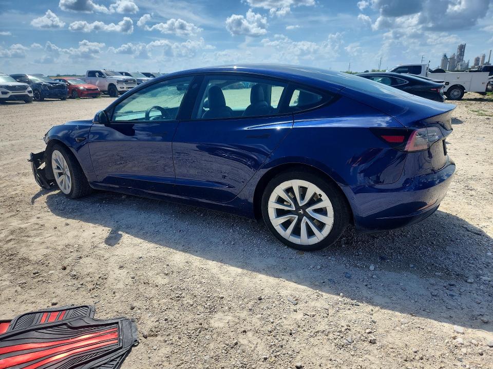 2022 Tesla Model 3 VIN 5YJ3E1EA5NF371931 COPART salvage auction — FRONT END, MI - CERTIFICATE OF TITLE, sold $4,450 on 2026-07-15 (photo 2)