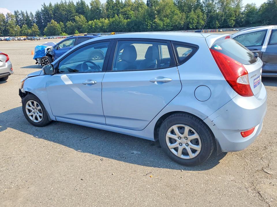 2013 Hyundai Accent VIN KMHCT5AEXDU126226 COPART salvage auction — FRONT END, Wa - Bill Of Sale, sold $2,000 on 2026-07-27 (photo 2)