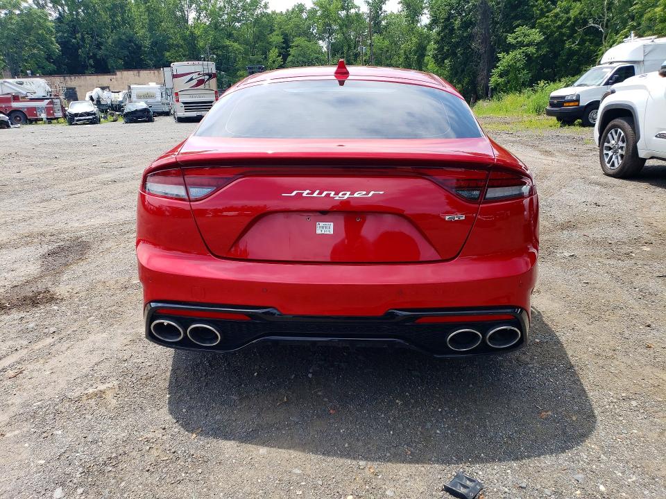 2023 Kia Stinger VIN KNAE55LCXP6130642 COPART salvage auction — FRONT END, Nj - Cert Of Title-Salvage, sold $9,800 on 2026-07-30 (photo 6)